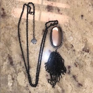 Kendra Scott Gunmetal Rayne Necklace!